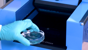Fiber Sample in a Petri dish.